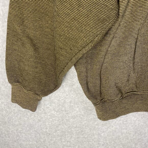 ⛳️ Crabble CS Sportswear Mens XL Tan Black Vintage Golf Sweater 90s ⛳️ - Picture 4 of 9